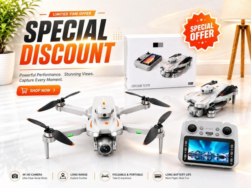 M1 Drone with RC Display Remot Drone