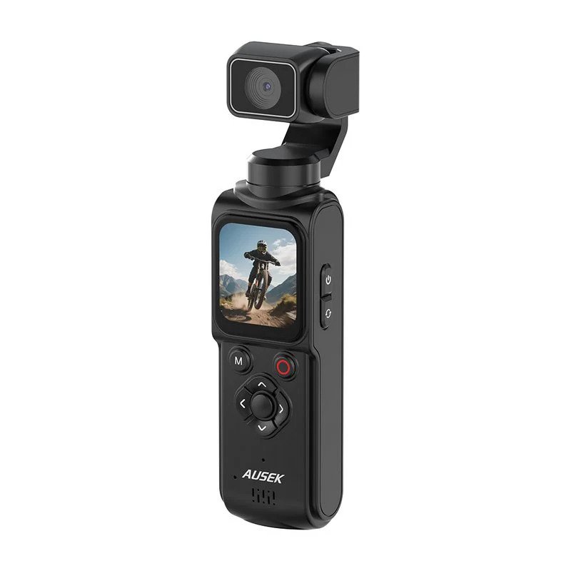 Ausek AT-M105 4K Face-Tracking Pocket Camera with Touchscreen